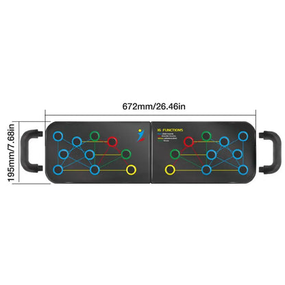 16-in-1 Push Up Board Rack Board With Handle