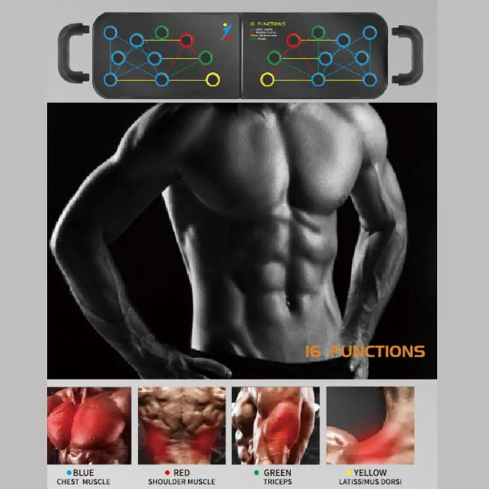 16-in-1 Push Up Board Rack Board With Handle