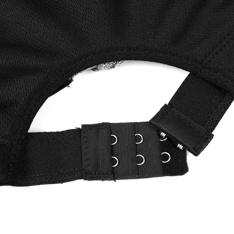 YOGA BREATHABLE FITNESS ZIPPER BRA