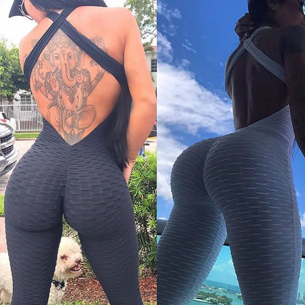 WOMEN'S SEXY YOGA JUMPSUIT SET