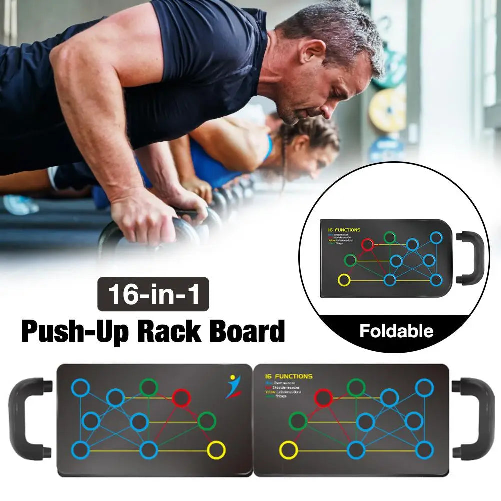 16-in-1 Push Up Board Rack Board With Handle