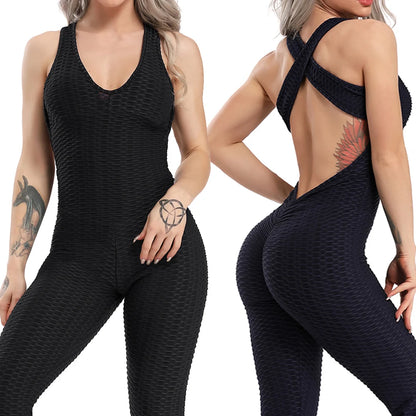 WOMEN'S SEXY YOGA JUMPSUIT SET