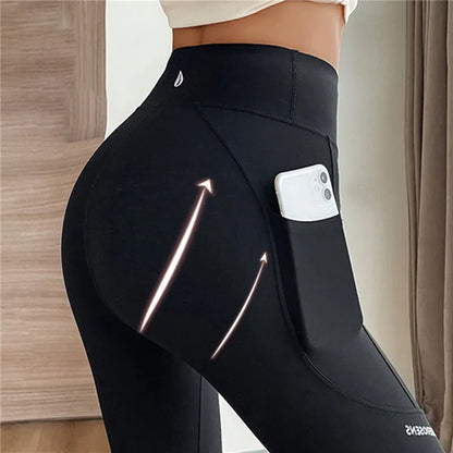 Tights High Waist Push Up Shark Sports Pant