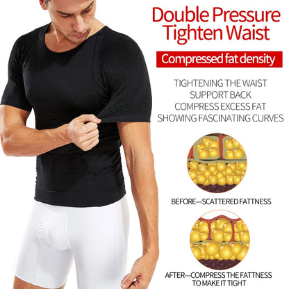 Men Slimming Body Shaper Compression Shirt