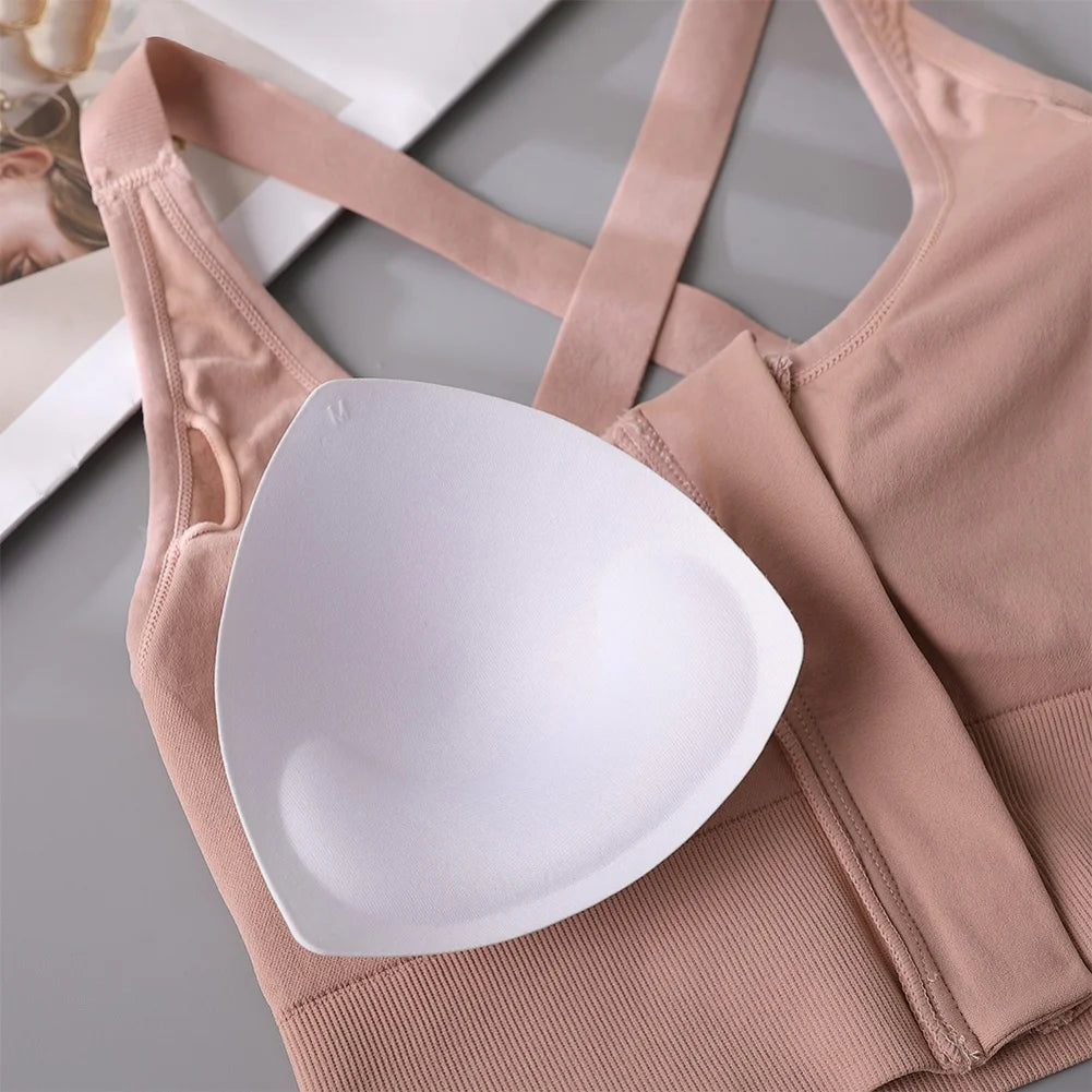 Women Front Zipper Fitness Sports Bra